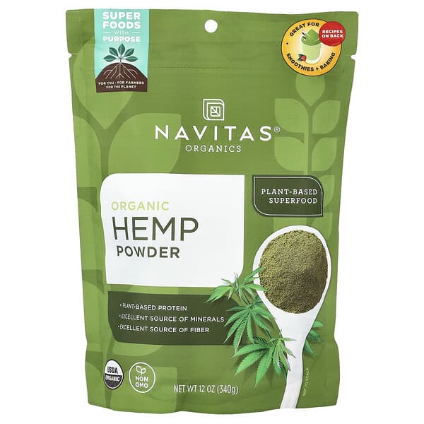 Organic Hemp Powder, 12 oz (340 g)