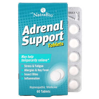 NatraBio, Adrenal Support, 60 Tablets