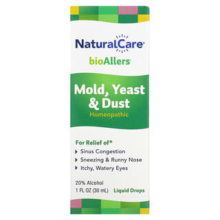 NaturalCare, bioAllers, средство от аллергии, плесень, дрожжи и пыль, 30 мл (1 жидкая унция)