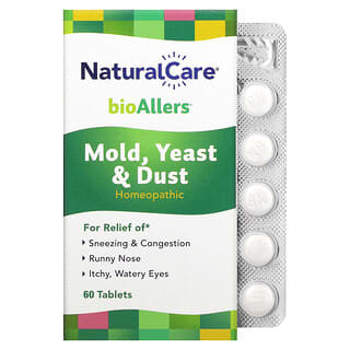NatraBio, BioAllers, tratamiento para la alergia, alergias a espacios interiores, 60 comprimidos