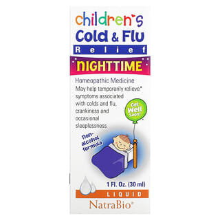 NatraBio, Children's Cold & Flu, Nighttime, 1 fl oz (30 ml)