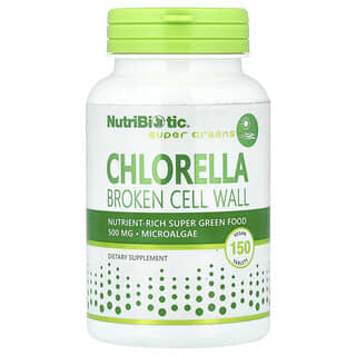 NutriBiotic, Super Greens, Chlorella, 3,000 mg, 150 Vegan Tablets (500 mg Per Tablet)