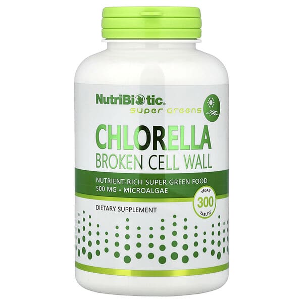 Chlorella, 300 Vegan Tablets (500 mg per Tablet)