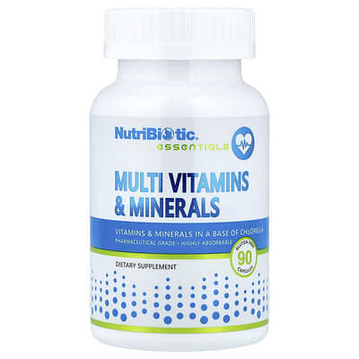 NutriBiotic, Essentials, Multivitamins & Minerals, 90 Capsules