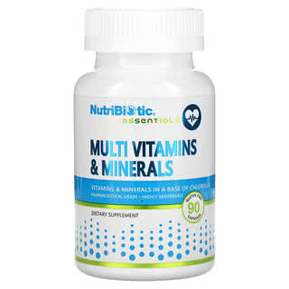 NutriBiotic, Essentials, Multi Vitamins & Minerals, 90 Capsules