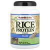 NutriBiotic, 쌀 프로틴 파우더, 플레인, 600g(1lb 5.16oz)