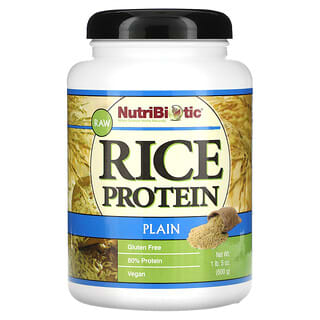 NutriBiotic, 未加工大米蛋白，清淡，5 盎司（600 克）