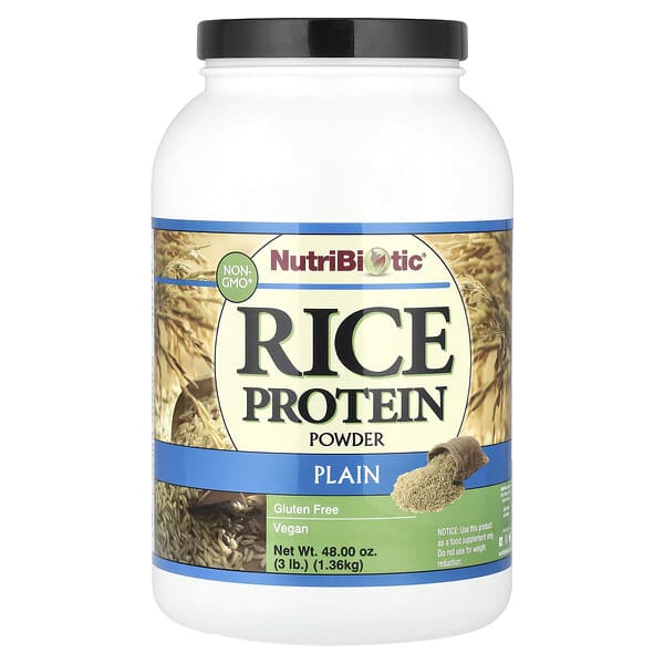 Rice Protein Powder, Plain, 3 lb (1.36 kg)