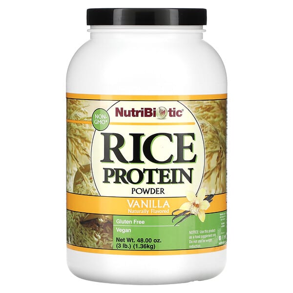 NutriBiotic, Rohreis-Protein, Vanille, 3 lb (1,36 kg)