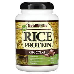 NutriBiotic, Proteína de arroz crudo, Chocolate, 650 g (1,43 lb)