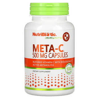 NutriBiotic, Immunity, Meta-C, 500 мг, 100 капсул без глютена