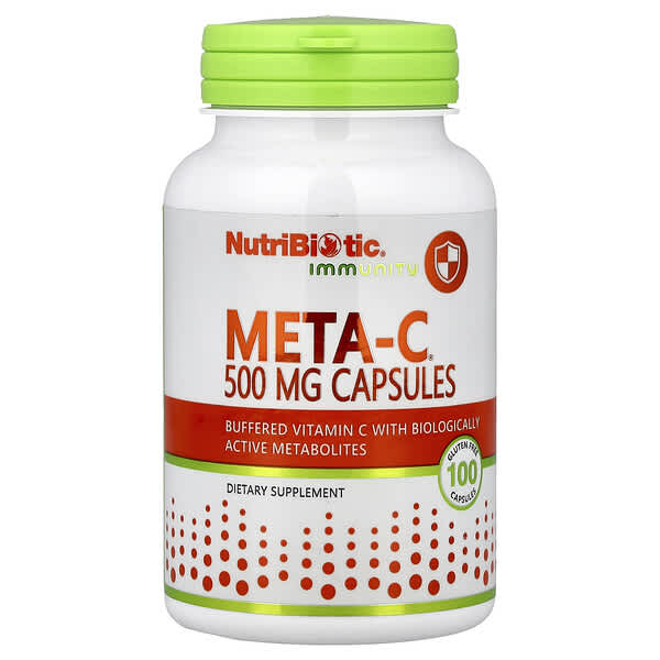 NutriBiotic Immunity, Meta-C®, 100 Gluten Free Capsules