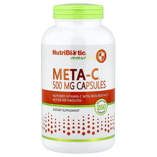 NutriBiotic, Immunity, Meta-C, 500 mg, 250 Gluten Free Capsules