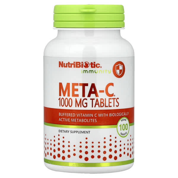 NutriBiotic Immunity, Meta-C®, 100 Vegan Tablets