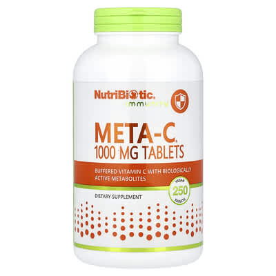 NutriBiotic, Body Resistance, Meta-C, 1,000 mg, 250 Vegan Tablets