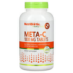 NutriBiotic, Inmunidad, Meta-C, 1000 mg, 250 comprimidos veganos