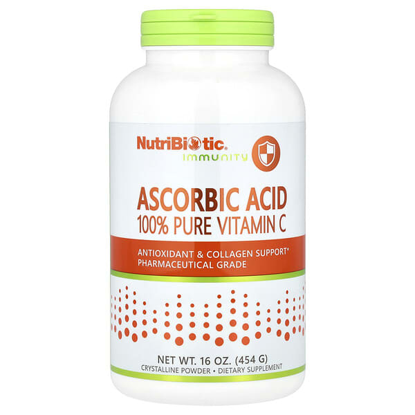 Immunity, Ascorbic Acid, 100% Pure Vitamin C, Crystalline Powder, 16 oz (454 g)