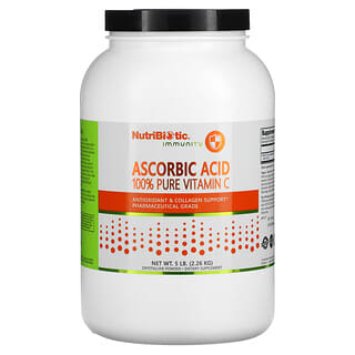 NutriBiotic, Immunity（イミュニティ）、アスコルビン酸、純度100％ビタミンC、結晶性粉末、2.26 kg（5 lb）