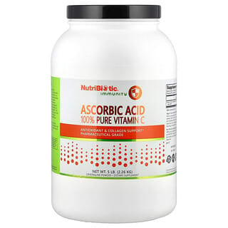 NutriBiotic, Immunity, Ascorbic Acid, 100% Pure Vitamin C, Crystalline Powder, 5 lb (2.26 kg)