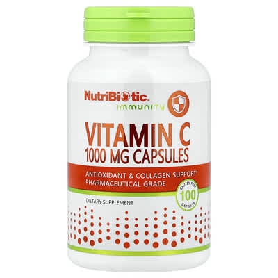 NutriBiotic, Body Defense, Vitamin C, 1000 mg, 100 Gluten-Free Capsules