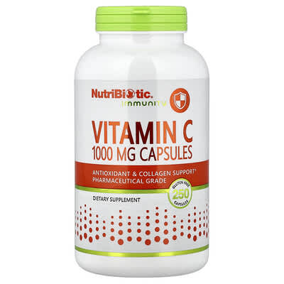 NutriBiotic, Body Resistance, Vitamin C, 1000 mg, 250 Capsules