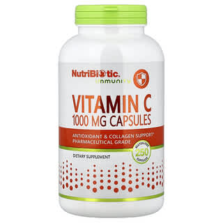 NutriBiotic, Immuniteit, Vitamine C, 1.000 mg, 250 Capsules