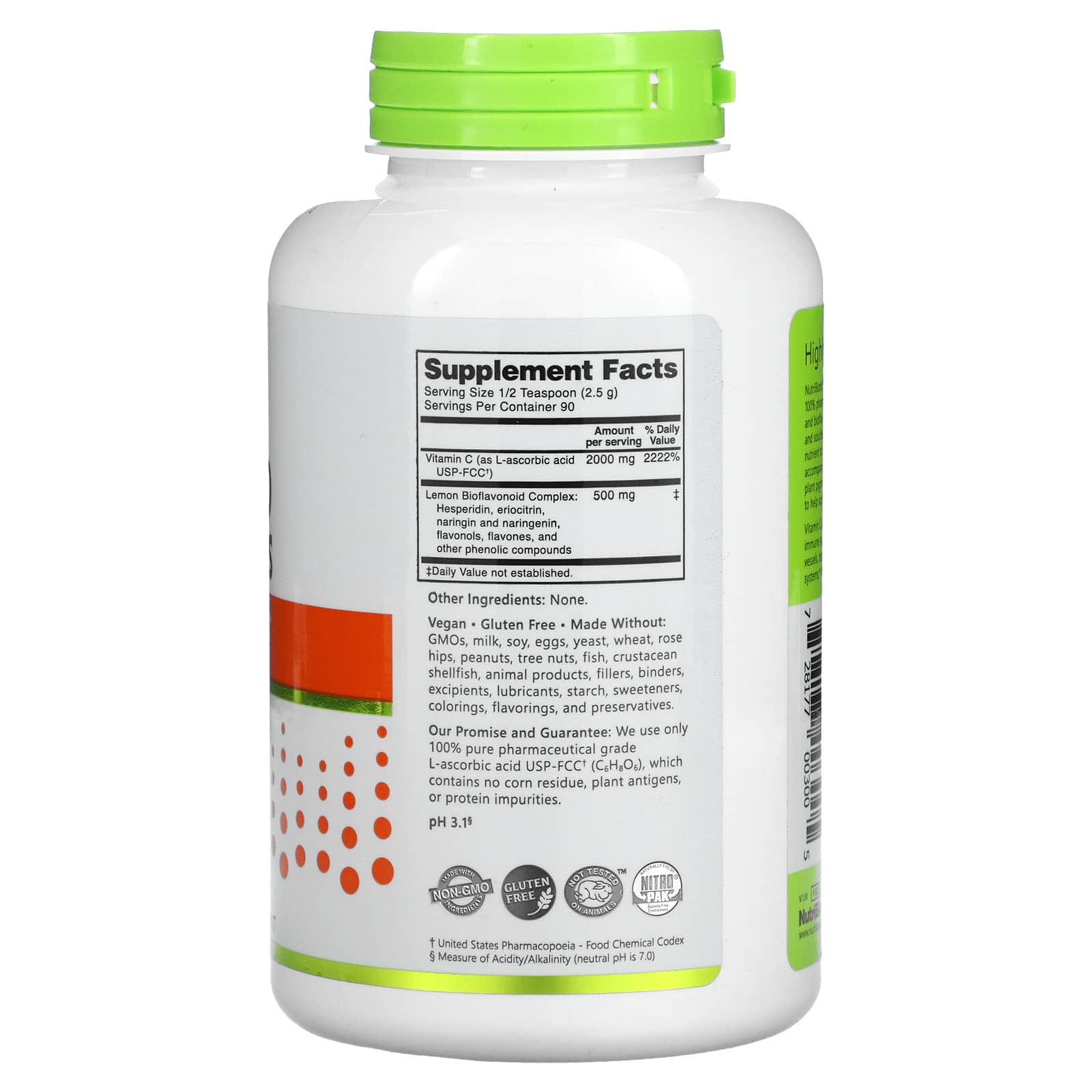 NutriBiotic, Immunity, Ascorbic Acid with Bioflavonoids, Crystalline