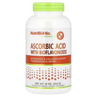 NutriBiotic, Immunité, Acide ascorbique avec bioflavonoïdes, Poudre cristalline, 454 g