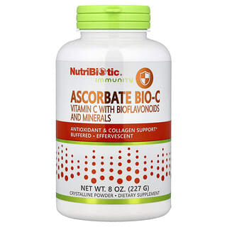 NutriBiotic, Immunité, Ascorbate Bio-C, Vitamine C avec bioflavonoïdes et minéraux, 227 g