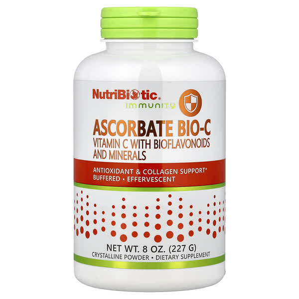 Immunity, Ascorbate Bio-C Powder, Vitamin C With Bioflavonoids And Minerals, 8 oz (227 g)