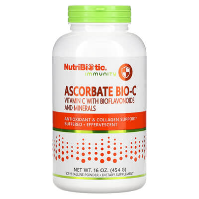 NutriBiotic, Body Defense, Ascorbic Acid Bio-C, Vitamin C with Bioflavonoids and Minerals, 16 oz (454 g)