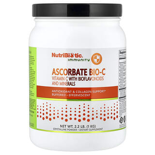 NutriBiotic, Immuniteit, Ascorbaat Bio-C, Vitamine C met bioflavonoïden en mineralen, 2,2 lb (1 kg)