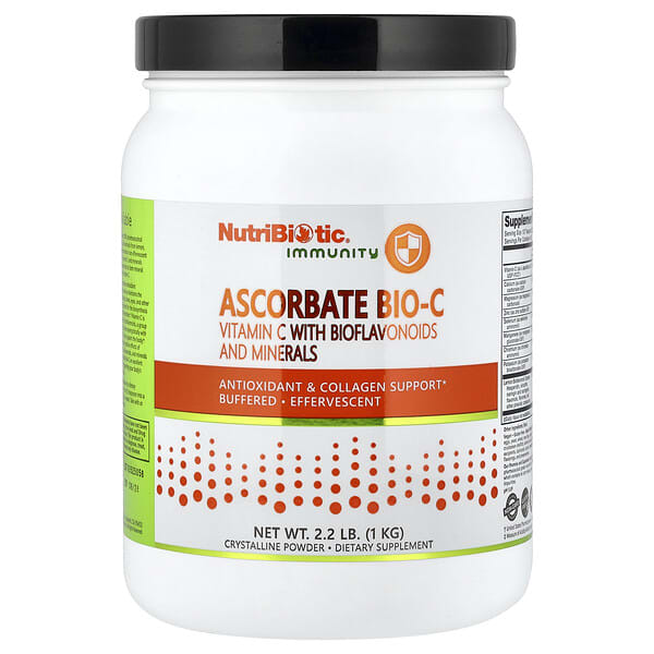 Immunity, Ascorbate Bio-C, Vitamin C with Bioflavonoids and Minerals, 2.2 lb (1 kg)
