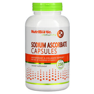 NutriBiotic, Inmunidad, Ascorbato de sodio, 250 cápsulas veganas