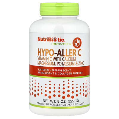 NutriBiotic, Body Defense, Hypo-Aller C, Vitamin C with Calcium, Magnesium, Potassium and Zinc, 8 oz (227 g)