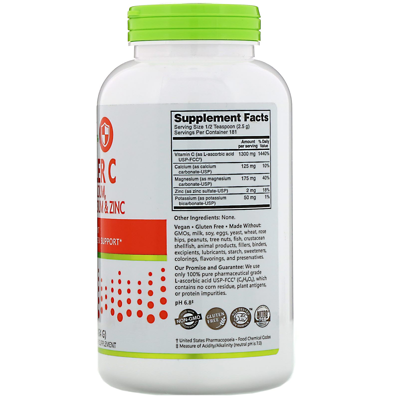NutriBiotic, Immunity, HypoAller C Vitamin C with Calcium, Magnesium