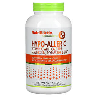 NutriBiotic, Imunidade, Vitamina C Hypo-Aller C com Cálcio, Magnésio, Potássio e Zinco, 454 g (16 oz)