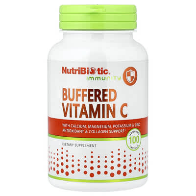 NutriBiotic, Body Defense, Buffered Vitamin C, 100 Gluten-Free Capsules