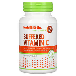 NutriBiotic, Immunity, Buffered Vitamin C, 100 Gluten Free Capsules