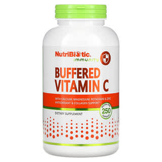 NutriBiotic, Immunité, Vitamine C tamponnée, 250 capsules sans gluten
