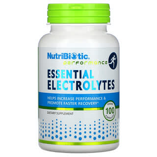 NutriBiotic, Essential Electrolytes, Elektrolyte, 100 vegane Kapseln