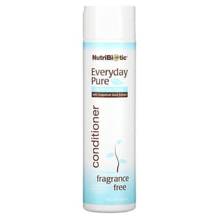 NutriBiotic, Everyday Pure Conditioner, For All Hair Types, Fragrance Free, 10 fl oz (296 ml)