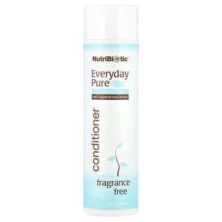 NutriBiotic, Everyday Pure Conditioner, For All Hair Types, Fragrance Free, 10 fl oz (296 ml)