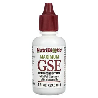 NutriBiotic, GSE máximo, Concentrado líquido, 29,5 ml (1 oz. Líq.)