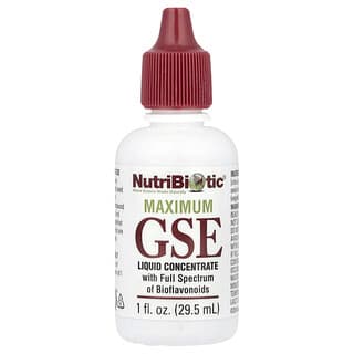 NutriBiotic, 맥시멈 GSE, 액상 농축물, 29.5ml(1fl oz)