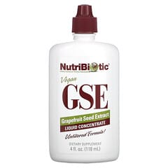 NutriBiotic, Extracto de semilla de pomelo vegano GSE, Concentrado líquido, 118 ml (4 oz. líq.)