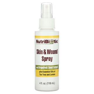 NutriBiotic, Skin & Wound Spray with Grapefruit Seed Extract, 4 fl oz (118 ml)