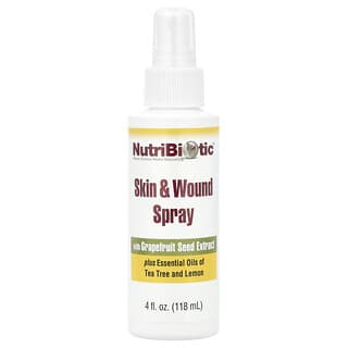 NutriBiotic, Skin & Wound Spray with Grapefruit Seed Extract, 4 fl oz (118 ml)