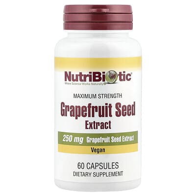 NutriBiotic, Grape Seed Extract, Extra Strength, 250 mg, 60 Capsules