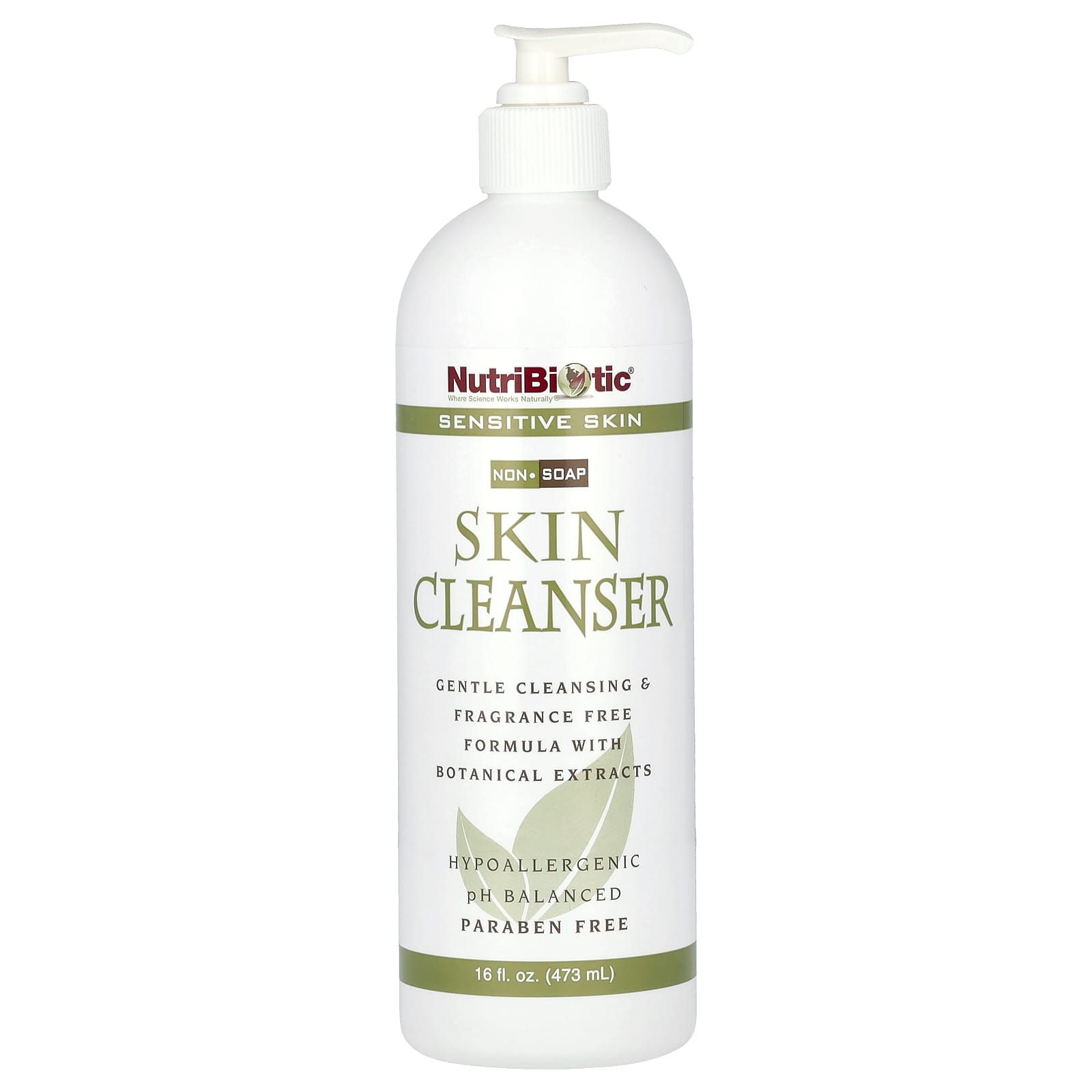 NutriBiotic, Skin Cleanser, Non-Soap, Fragrance Free, 16 fl oz (473 ml) Image 2